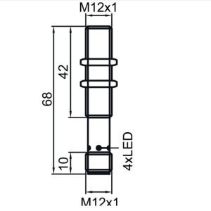 Leuze Endüktif Sensör 4mm PNP NC IS 112 MM/4NC-4E0-M12 50129879