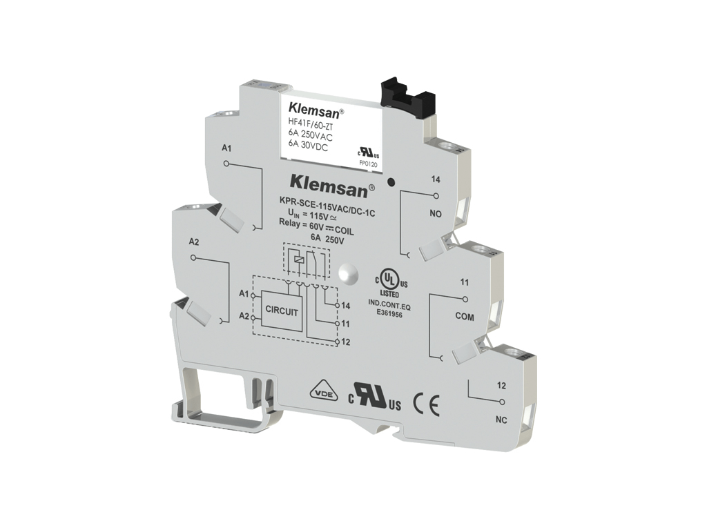 Klemsan 270840 KPR-SCE-115VAC/DC-1C 1 C/0 PLC Röle