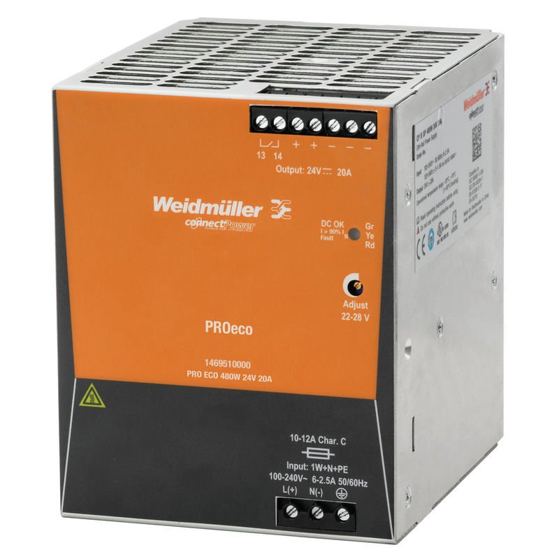 Weidmüller 1469610000 PRO ECO 480W 48V 10A Güç Kaynağı