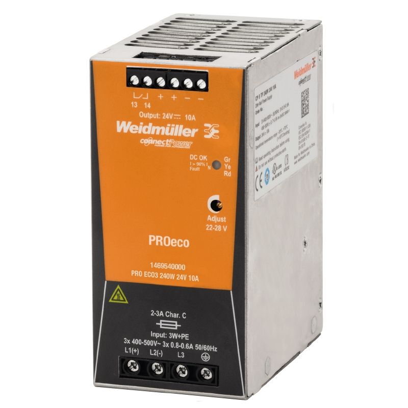 Weidmüller 1469540000 PRO ECO3 240W 24V 10A Güç Kaynağı