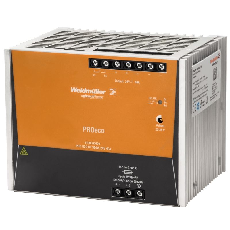 Weidmüller 1469560000 PRO ECO3 960W 24V 40A Güç Kaynağı
