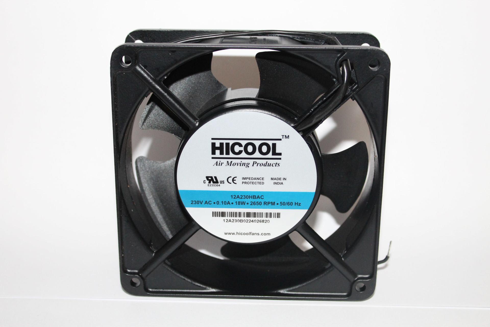 Hicool 12A230HBAC 120x120x38mm Kare Rulmanlı 220VAC Aksiyel Fan