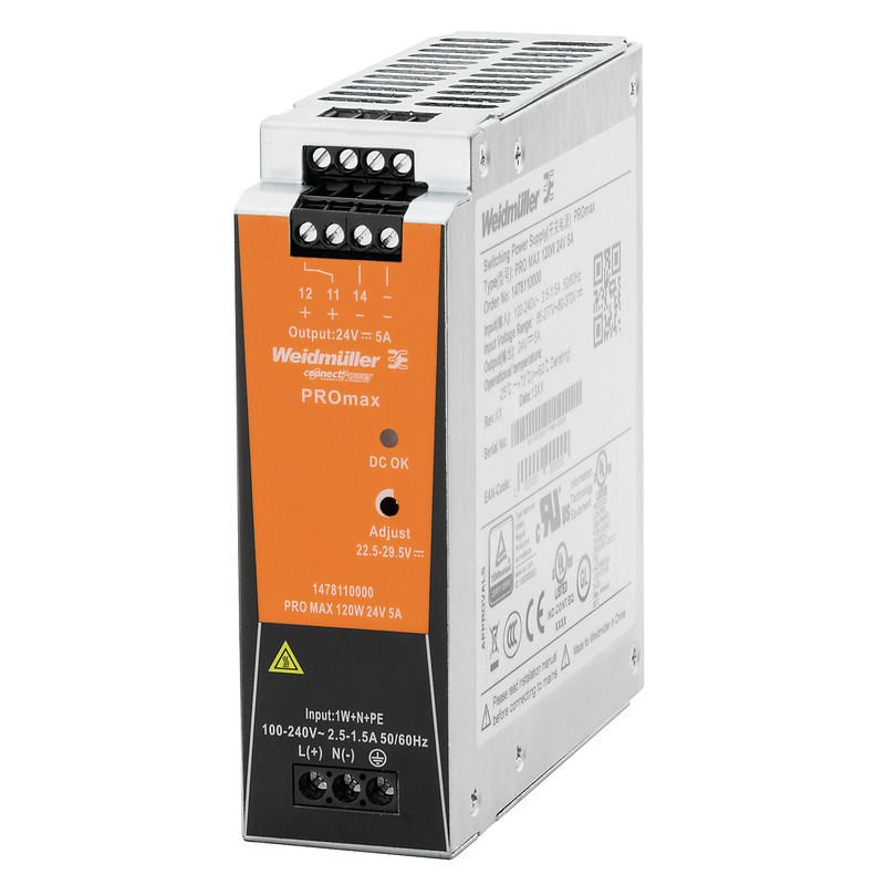 Weidmüller 1478230000 PRO MAX 120W 12V 10A Güç Kaynağı