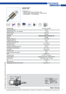 Rechner KAS-80-35-A-M32-PTFE/VAb-Z02-1-HP Kapasitif Sensör 818540
